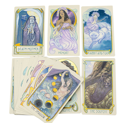 Beli OEM ODM Pencetakan Logo Kartu Tarot Penegasan Desain Kustom CDR PSD online manufacture