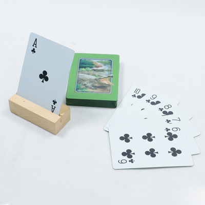 Beli 3D Visual Effect Hewan Bermain Kartu Poker Custom Logo Deck Of Playing Card Plastik PVC online manufacture