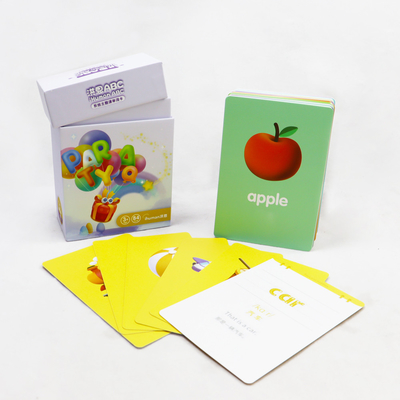 Beli Kartu belajar bahasa Inggris untuk anak-anak desain khusus fonik flashcard laser untuk anak-anak online manufacture