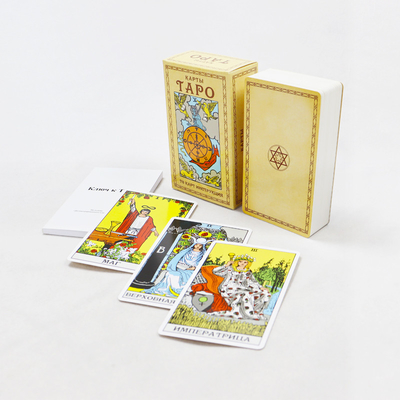 Beli Hiburan Indoor Kartu Tarot dalam Kotak kisi Custom Printing Oracle untuk Permainan Kertas online manufacture