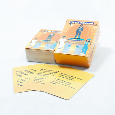 Beli Game Kartu Pertanyaan yang Disesuaikan Kartu Flash Desain yang Dapat Diterima Dengan Cetakan dan Kotak Khusus online manufacture