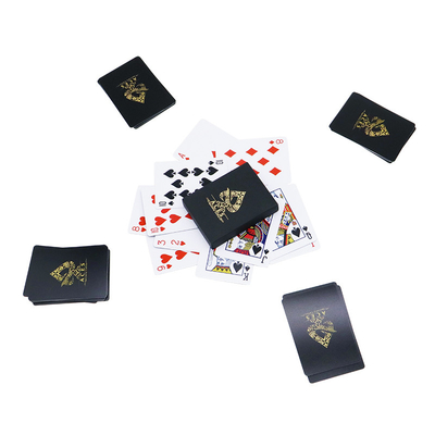 Beli Desain Custom Tekstured Gold Foil Angel Print Poker Plastik Kartu Main Ukuran Jembatan online manufacture