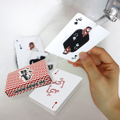 Beli Warna Disesuaikan 63*88mm Kartu Main Kertas Poker Pvc 100% Plastik Kartu Poker Dengan Logo online manufacture