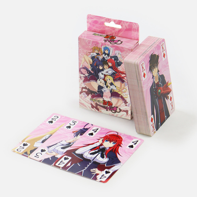 Beli Custom Eco-Friendly Printed Anime Poker Decks Paket Set Dengan Tekstur Permukaan Finishing online manufacture