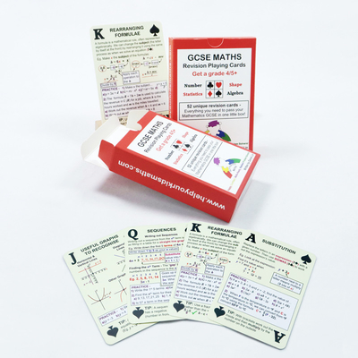 Beli Paper Maths Revision Game Bermain Kartu Custom Printed Untuk Mari Kita Bicara Belajar online manufacture