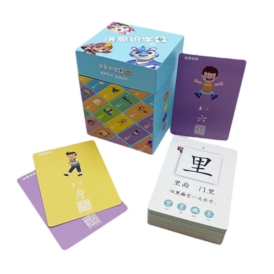 Beli UV Finished Pocket Vocabulary Flash Card Custom Logo Diterima Pendidikan Interaktif online manufacture