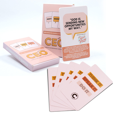 Beli Kartu Penegasan Pink Desain Khusus Untuk Penegasan Dan Motivasi Positif Setiap Hari online manufacture