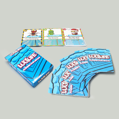 Beli Percetakan Game Khusus Kartu UV Perbaikan Permukaan Nama Khusus Kartu Boneka untuk Anak-anak online manufacture