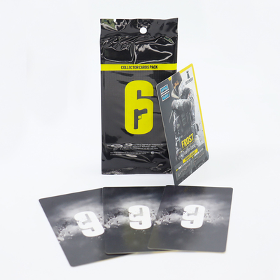 Beli Custom Holographic Collectible Card Factory Printing Battle Game Karakter Kartu Dengan Kantong Plastik online manufacture