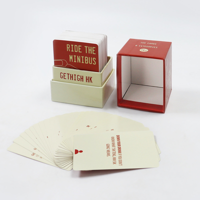 Beli Logo Custom Print Luxury Paper Party Pribadi Pasangan Kartu Deck Game Board Game Bermain Kartu untuk Dewasa online manufacture