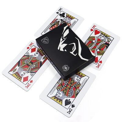 Beli Desain cetak khusus Kartu bermain hitam Kartu poker pribadi dengan ukuran yang disesuaikan online manufacture