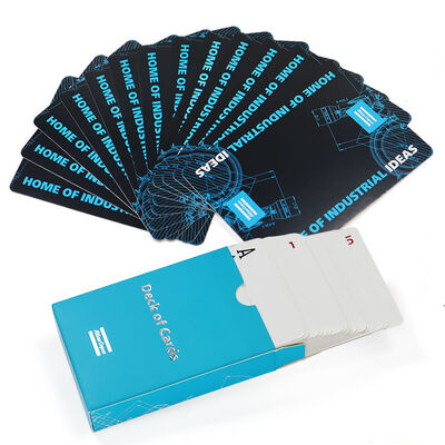 Beli Grosir Kartu Main Khusus dengan Logo Pribadi dalam Kotak Plastik dan Cetakan CMYK online manufacture