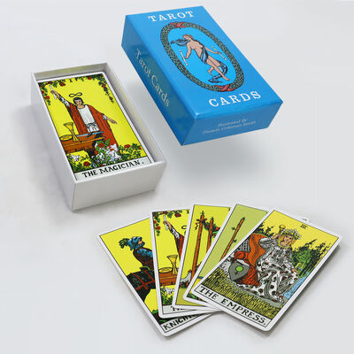 Beli Kartu Tarot Desain Kustom dengan Cetak Warna Penuh CMYK Ukuran 57*87mm untuk Penggunaan Pribadi online manufacture