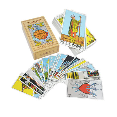 Beli Kartu Tarot yang dapat dicetak dengan buku panduan yang disertakan dalam ukuran 57 * 87mm online manufacture