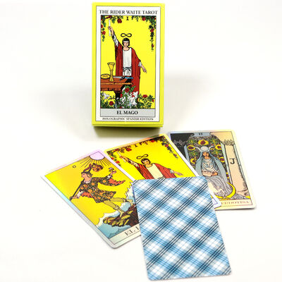 Beli Desain Custom 310gsm Kartu Tarot Kertas Inti Hitam dalam 57 * 87mm Ukuran untuk penggunaan pribadi online manufacture