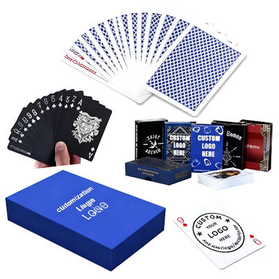 Beli Kartu Remi Kustom OEM Dicetak 54 Kartu Permainan Poker dengan Kotak Kustom dan Ukuran Kartu yang Dapat Disesuaikan online manufacture