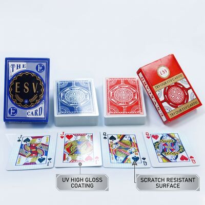 Beli Kartu bermain poker berlapis UV berkilau tinggi dengan ketahanan goresan yang unggul untuk sering digunakan online manufacture