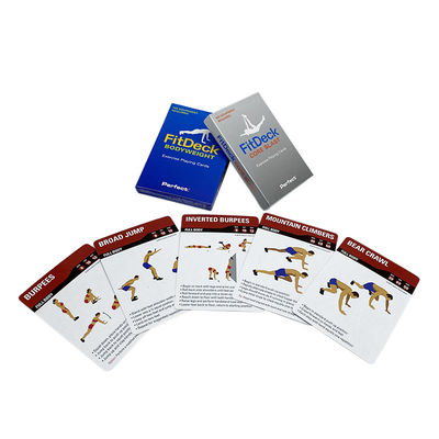 Beli Kartu Latihan Latihan 350gsm, Kartu Kebugaran Fisik Varnishing online manufacture