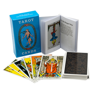 57x87mm Kertas PVC Cetak Kartu Tarot Spot UV Finshing