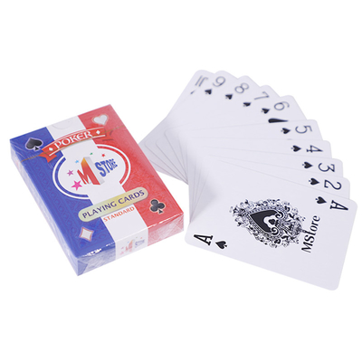 Pantone Color 54 Paper Playing Cards Dengan 4 Setelan Logo Kustom