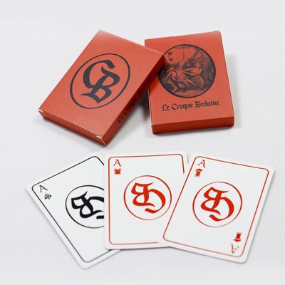 Full Color Logo Poker Bermain Kartu Game Untuk Dewasa Bahasa yang Berbeda Unik