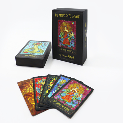 Jual Terbaik Pabrik Percetakan Custom Oracle Gold Foil Deck Kualitas Tinggi Kartu Game Board Dengan Kotak Kekuatan