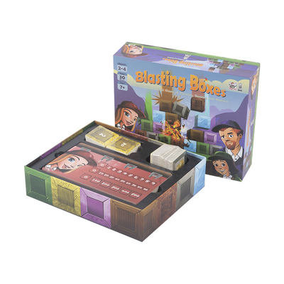 Customized Powder Ludo Sling Puck Small World Board Game Kardus Kertas OEM Manufaktur