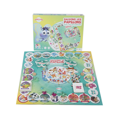 Desain Khusus Pencetakan Meja Atas Papan Anak-anak Game Carrom dengan CMYK / Warna Pantone