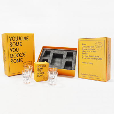 Kartu Permainan Minuman Untuk Orang Dewasa Dengan Shot Glass Custom Drinking Card Games
