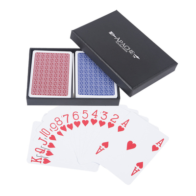 2 Deck Waterproof Professional Poker Playing Card In 2 Pieces Cover Base Box ramah lingkungan