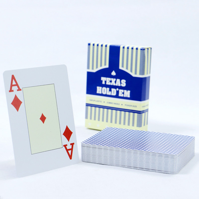Rts Jumbo Fun Kartu Mainan Plastik dengan Custom Printing Customisable Poker Deck
