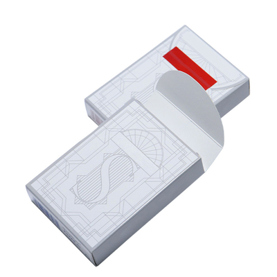 Double Box Set Custom Deck of Playing Cards dengan Hard Plastic Cases dan Logo Printing