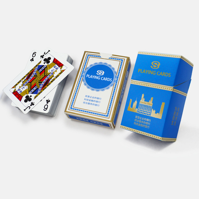 Desain Custom Plastik Cigarette Case Dua Deck Poker Bermain Kartu Budaya Perusahaan