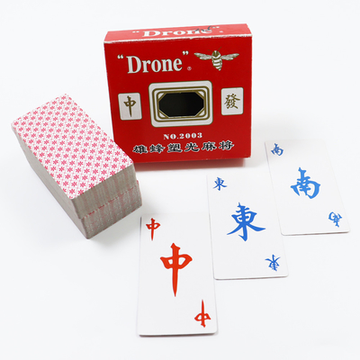 Permukaan Laminasi Khusus Kartu Kertas Majong Tetle Untuk Kasus Dewasa Bermain Game