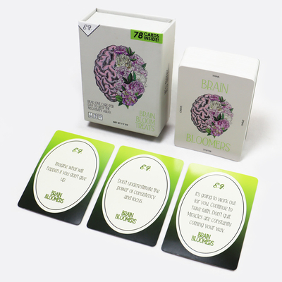 Game Card Printing Personalized Custom Daily Manifestation Kartu Penegasan Dengan Kotak