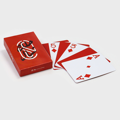 Disesuaikan Pvc Plastik Deluxe tahan lama bermain kartu dek mencetak kartu poker dengan kotak