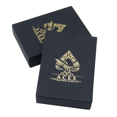 Custom Printed Waterproof Black Plastic Casino Grade Kartu Bermain Dengan Inti Hitam Jerman