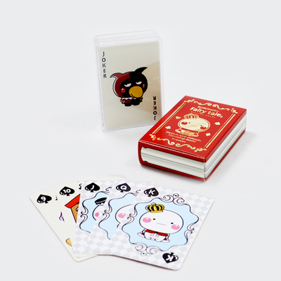 Printed Cartoon Deck Varnishing Surface Finishing Custom Limited Edition Kartu bermain