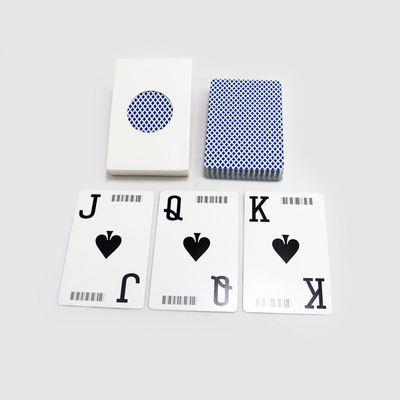 Desain kustom dicetak Italia bermain kartu Kasino Grade Jumbo Big Font Poker Kartu