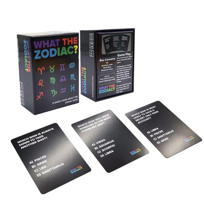 Tanda Zodiak Peminum Orang Dewasa Spanyol Tanda-tanda Permainan Kartu Bayangan Dengan Desain Unik