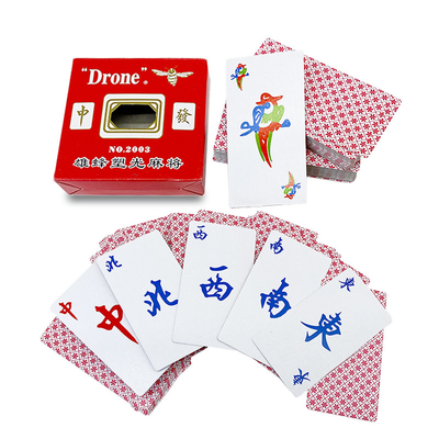 Double Box Set Desain Khusus Mahjong Game Bermain Kartu Menyenangkan Untuk Pesta Liburan Keluarga