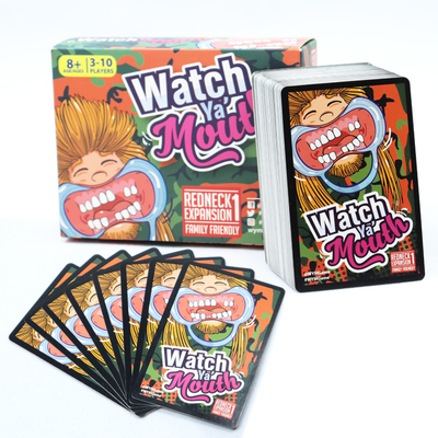 Paper Normal Watch Ya Mouth Game Papan OEM Kartu Mainan Kartu Flash Normal
