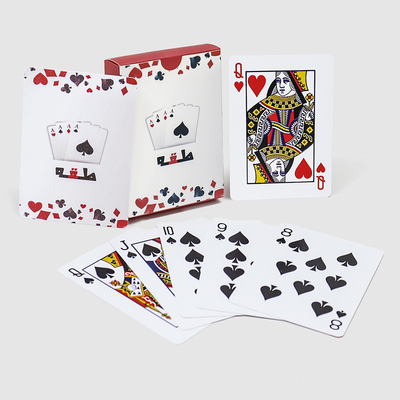 Waterproof Desain Custom Plastik Poker Deck Pencetakan untuk Arab Saudi Entertainment