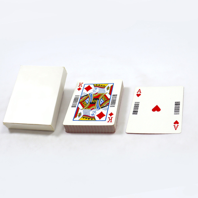 Professional Barcode Kartu bermain 300/350/400gsm Artpaper Cardstock