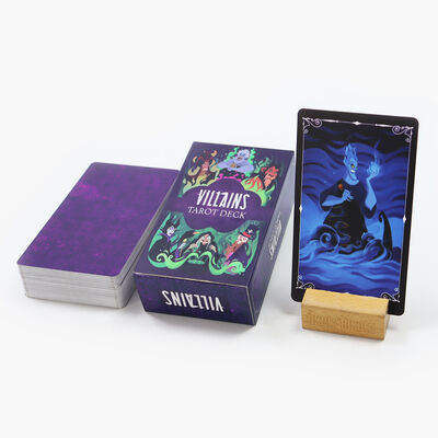 Desain Khusus Kartu Tarot Printable 57 * 87mm Dengan Buku Panduan Termasuk