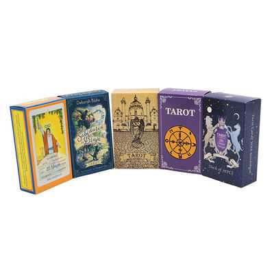 Kartu Tarot Desain Disesuaikan dengan Cetakan Offset CMYK 4C dan Buku Panduan Termasuk