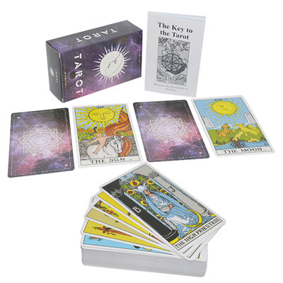 Kartu Tarot Cetak Kustom dengan Buku Panduan - Kertas Inti Hitam 310gsm & Ukuran yang Disesuaikan