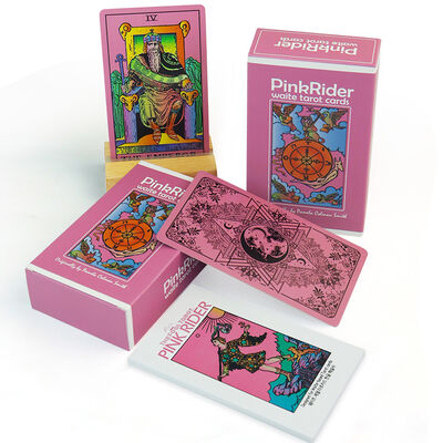 Desain yang disesuaikan Kartu Tarot ramah lingkungan yang dapat dicetak dengan buku panduan untuk orang dewasa