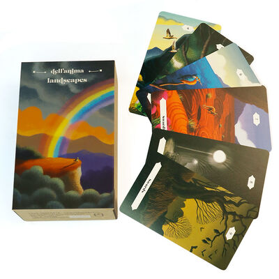 Desain yang ramah lingkungan yang disesuaikan Matte Finishing Tarot Card yang dapat dicetak dengan ukuran dan warna khusus