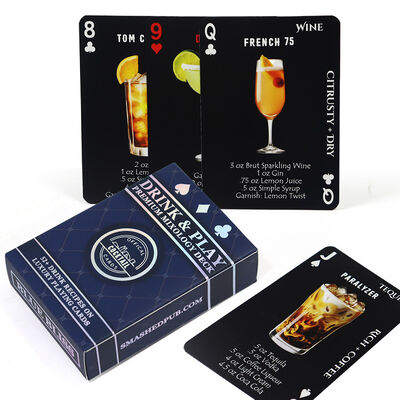 Ukuran yang dapat disesuaikan Kartu poker yang ramah lingkungan yang dipersonalisasi dengan opsi grosir untuk iklan dan permainan